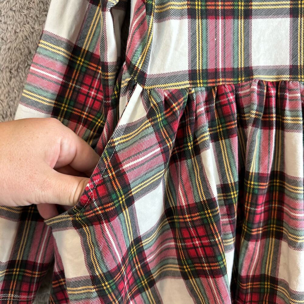 Hanna Andersson Red and White Plaid Kids Dress - Picture 7 of 11